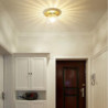 18 cm loftslampe led enkelt design flush mount lamper metal galvaniseret country nordisk stil
