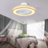 led Loftlampe med lys, der kan dæmpes med fjernbetjening kontral 20″ flush mount loftslampe akryl lampeskærm lysekrone soveværel