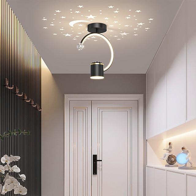 korridorlys kreativ stjernehimmel led loftslys enkel moderne veranda altanlamper