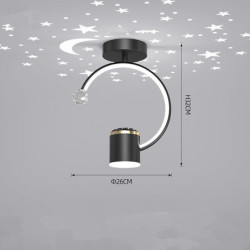 korridorlys kreativ stjernehimmel led loftslys enkel moderne veranda altanlamper