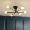 72 cm klode design geometriske former indbygningslys metal sputnik lineær geometrisk malet finish moderne kunstnerisk nordisk st