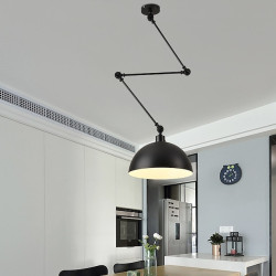led pendel, macaron stang rocker arm lysekrone 30cm 3000k e27 1-lys moderne langarm spotlight ophængslys bar loft restaurant (pæ