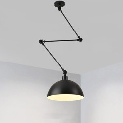 led pendel, macaron stang rocker arm lysekrone 30cm 3000k e27 1-lys moderne langarm spotlight ophængslys bar loft restaurant (pæ