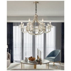 moderne klar krystal lysekrone justerbar 1/6/8 lys krystal glas flush mount hængende loft pendel lampe klassisk stearinlys stil
