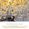 lysekrone krystal, trægren lysekrone med frostet finish, regndråbe hængende lampe i loftet, blomstrende lysekroner til spisestue